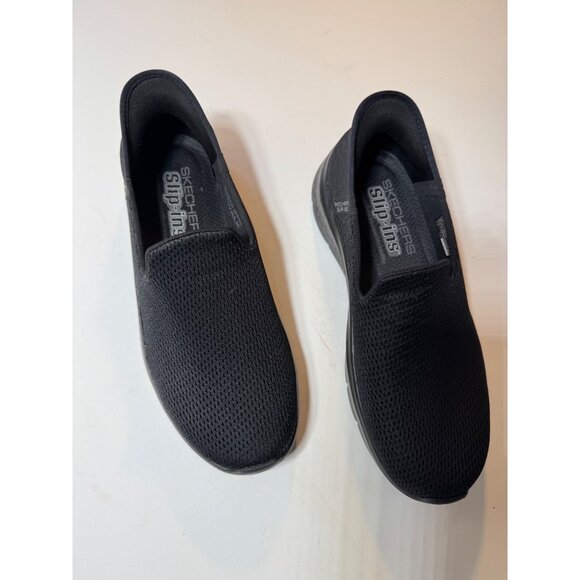 Skechers Go Walk womens shoes Size 10 US Slip-Ins Black Mesh Comfort - Picture 2 of 16